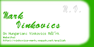 mark vinkovics business card